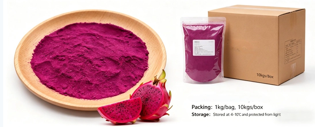 packing and storage for bulk red dragonfruit powder