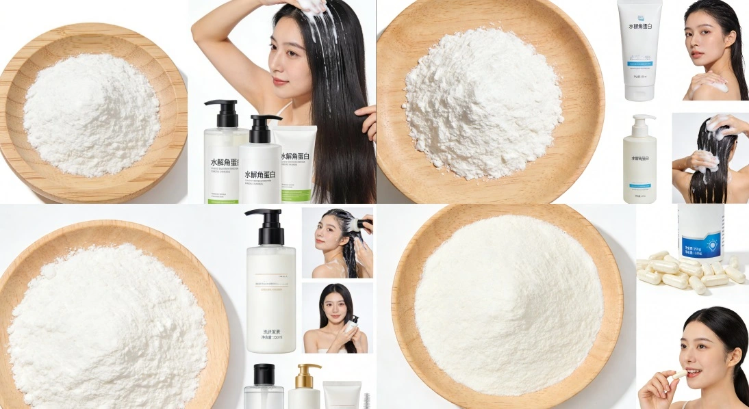 Application for Hydrolyzed Keratin Protein Powder