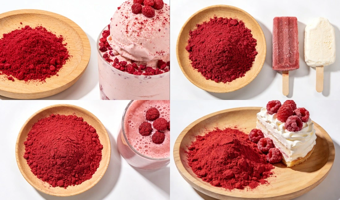 Application for Red Raspberry Powder