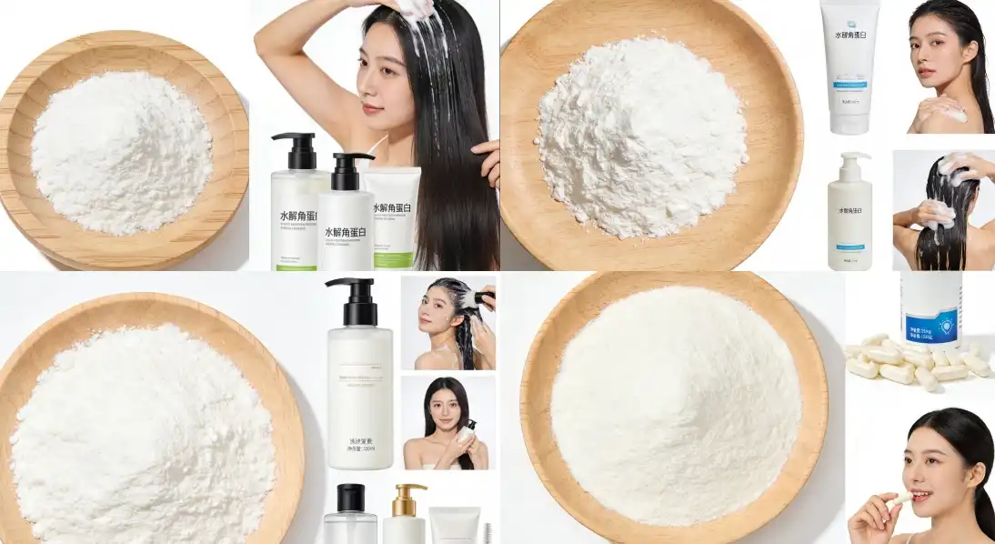 Application for Hydrolyzed Keratin Protein Powder