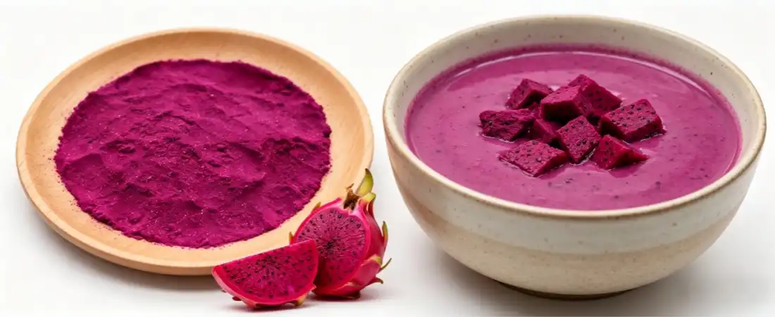 Appliction for Dragon fruit powder smoothies