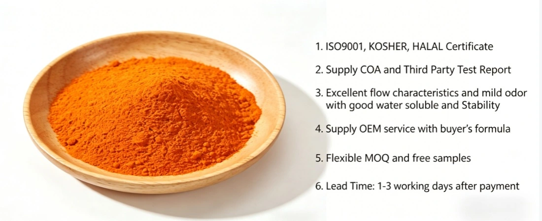 Advantage for Beta Carotene Powder