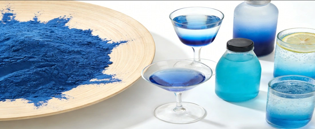 blue spirulina phycocyanin powder for food and beverage