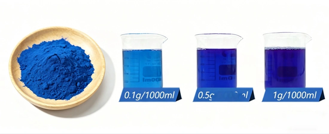 water soluble for blue spirulina phycocyanin powder