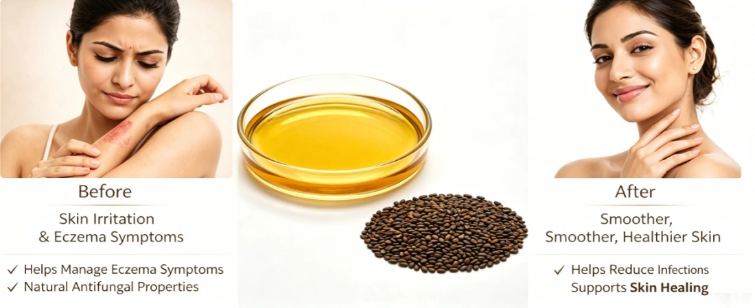 Bakuchiol Facial Oil before and after