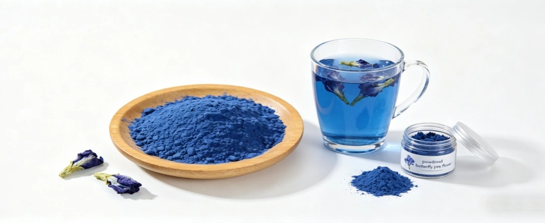powdered butterfly pea flower