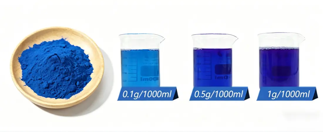 water soluble for Best Organic Blue Spirulina powder 