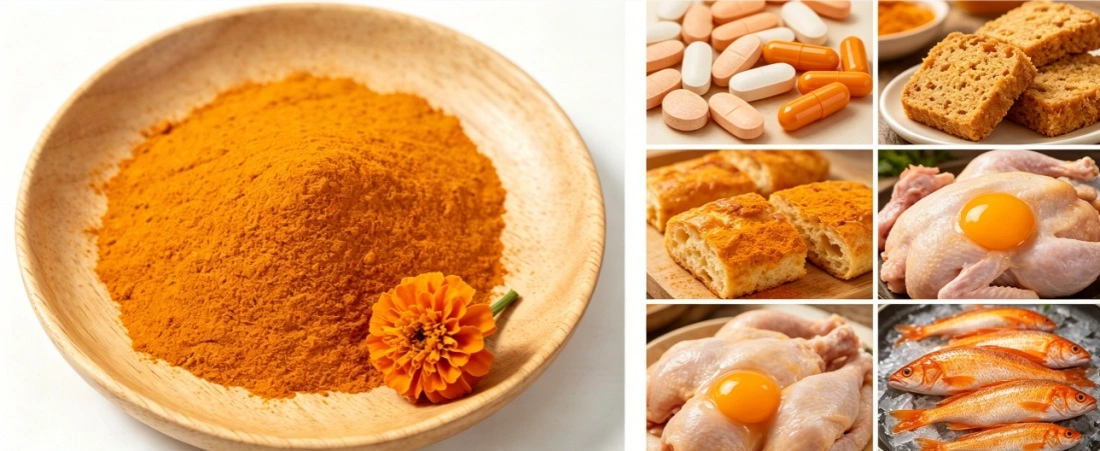 application for marigold extract powder 