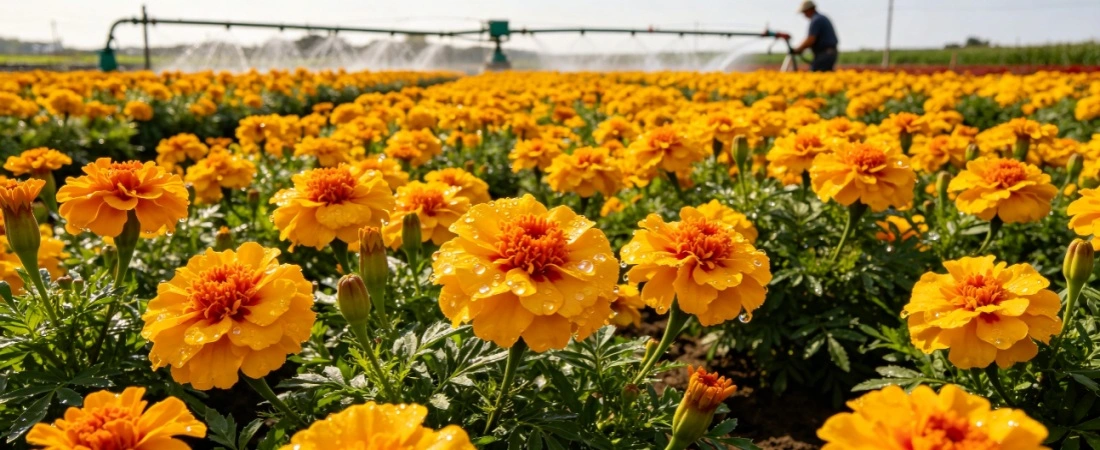 marigold flower planting base marigold flower planting base