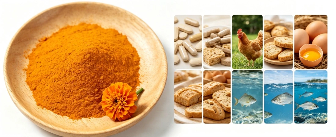 application for marigold extract powder 