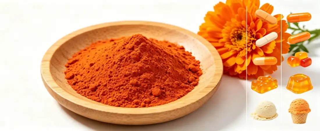 application for Lutein beadlets 10%