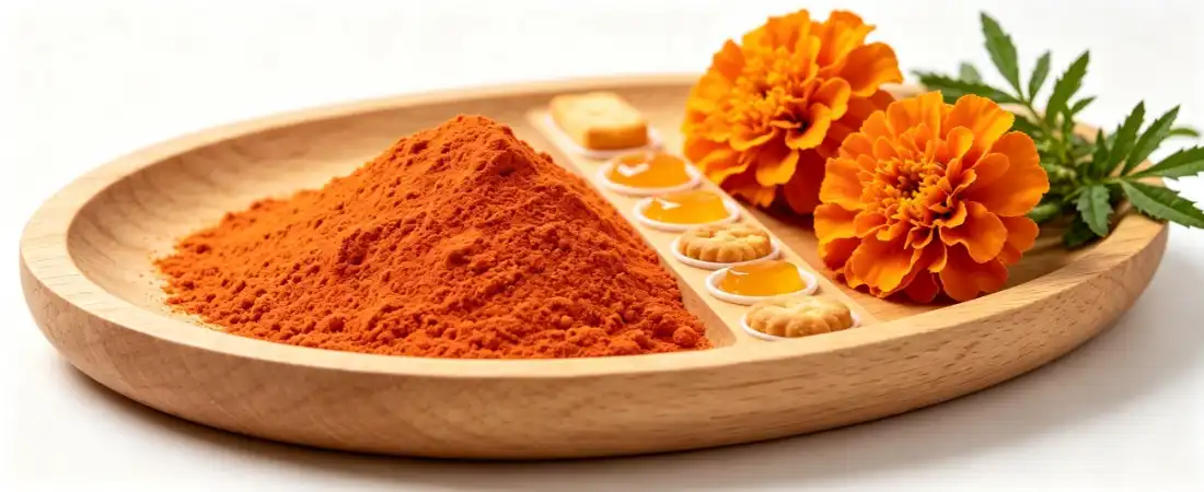 application for zeaxanthin microencapsulated powder