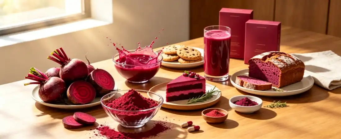 application for super beet root powder