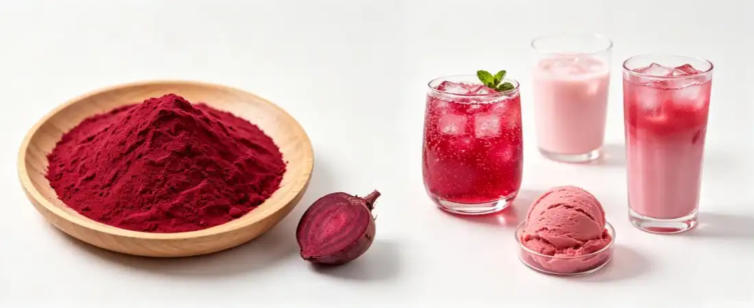 raw organic beet root powder for ice cream and beverage