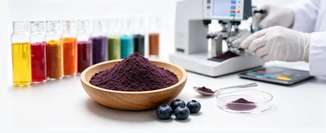 quality control for blueberry concentrate powder