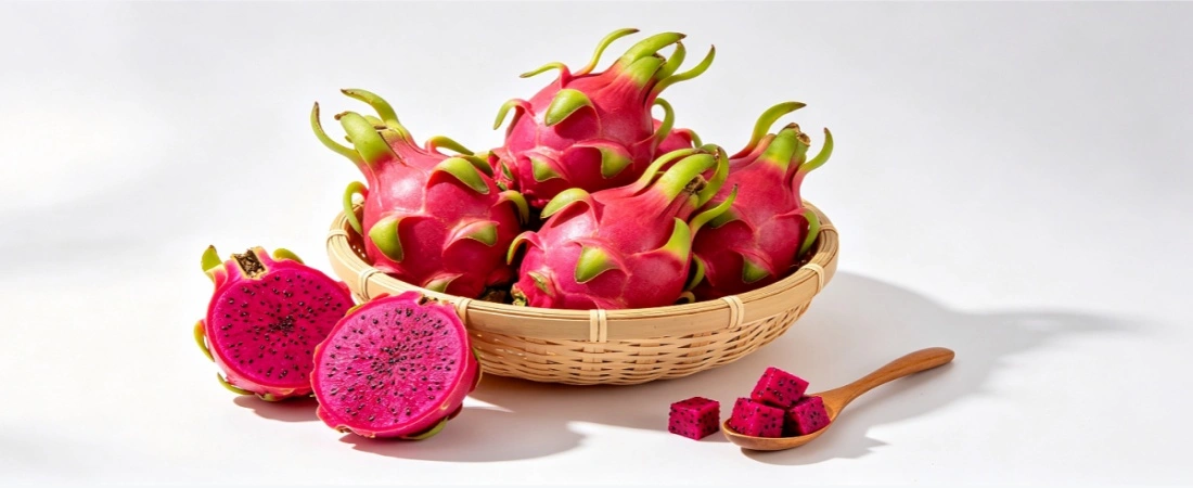 fresh red pitaya