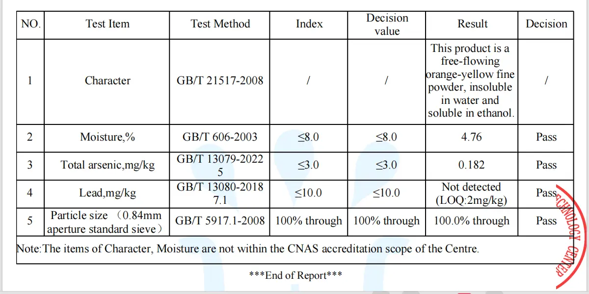 testing report for marigold extract lutein bulk testing report for marigold extract lutein bulk
