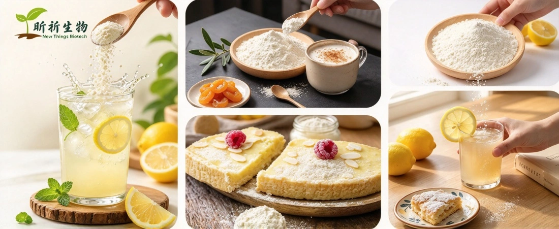 application for dried lemon juice powder